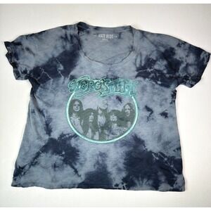 Knit Riot Aerosmith Band Tee Tie Dye Graphic‎ Print T-Shirt Medium